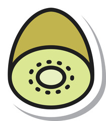 ミニステッカー単品アイコン キウイ