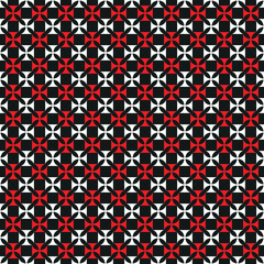 Seamless Medieval Cross pattern background