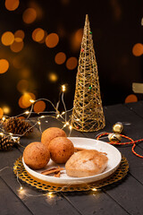 Colombian Christmas gastronomy - Buñuelos and natilla