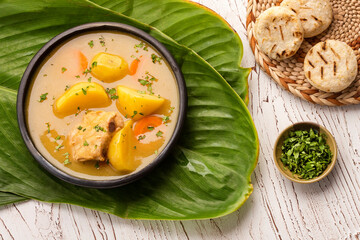 Colombian pork rib soup - Traditional food