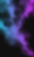 black background with color gradation blur brush