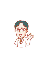 分かりにくい情報を解りやすく解説してくれる白衣を着た男性