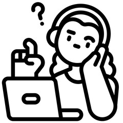 question outline icon