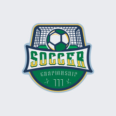 Premium football background logo design