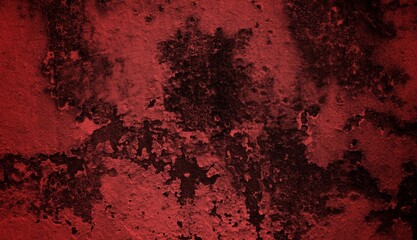 A textured background featuring deep red tones with a distressed, grunge appearance. The surface shows scratches and uneven patterns, creating a vintage feel.