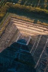 Aerial view of the Pyramid of the Sun, Teotihuacan