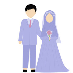Muslim Wedding Couple