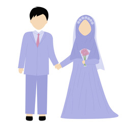 Muslim Wedding Couple