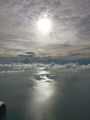 Obraz na płótnie Canvas clouds over the sea. 