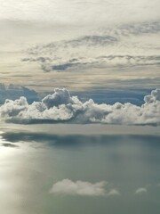 Fototapeta na wymiar clouds over the sea. 