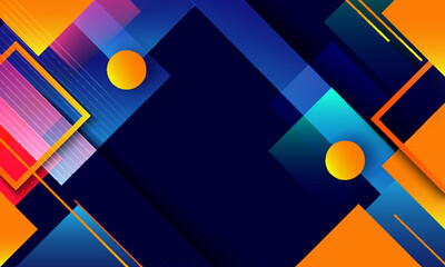 Colorful gradient geometric background. Suitable for presentation and etc.