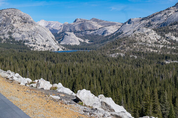 landscape in fall with lake