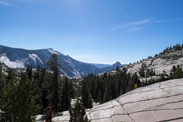 snow covered mountains