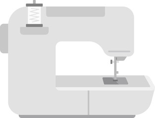 電動ミシンの背面のイラスト