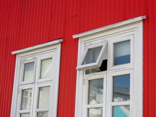 Windows on a Red House