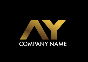 Icon AY 3d golden logo