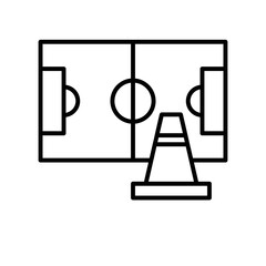 field maintenance icon. outline icon