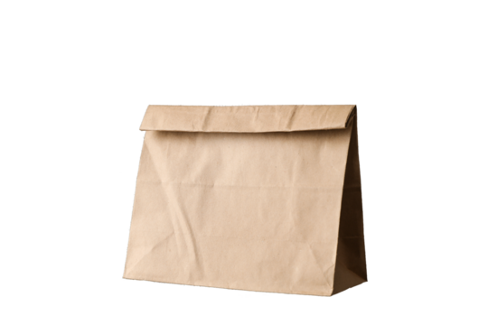 Eco - friendly package on transparent background, space for text.