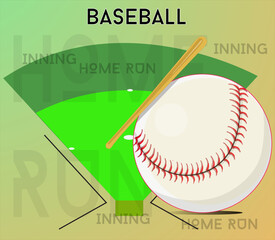 vector illustration of the base ball sport symbol, very suitable for symbols, for screen printing sports clothes
