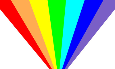 Abstract background with rainbow . Straight line from top to bottom (png) with copy space.