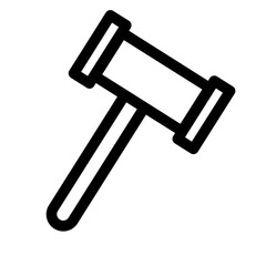 Auction Hammer Law Tools Work Icon