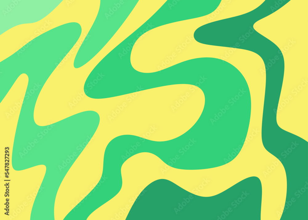 Poster abstract background with gradient wavy line pattern