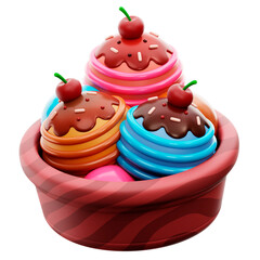 Ice Cream 3D Icon