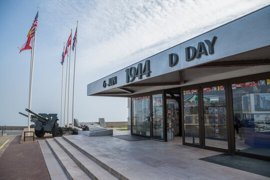 Arromanches Normandy May 7th 2013 : 6th June 1944 D-Day museum at Arromanches in Normandy