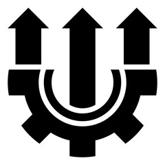 analysis glyph icon