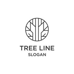 Tree logo icon design template 