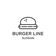  Burger logo icon design template vector illustration