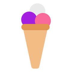 ice cream flat icon