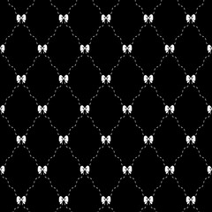 Abstract geometric pattern. A seamless vector background. White and black ornament. Graphic modern pattern. Simple lattice graphic design