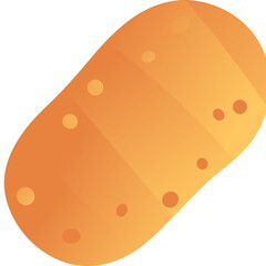 Potato isolated on white background, illustration, icon, element