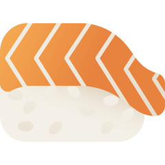 Sushi isolated on white background, illustration, icon, element