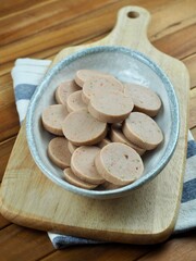 소시지 슬라이스, 음식, 요리, 식사