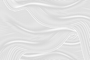 3D渲染波形灰白色山水画线条质感纹理背景