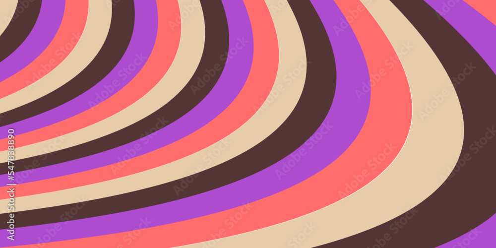 Poster abstract colorful background with waves. trendy retro texture style background. vector, 2023