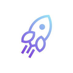Rocket Gradient Logo Design