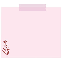 Blank sheet paper note