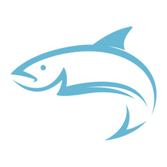 Beautiful fish logo icon