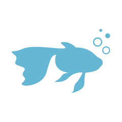 Beautiful fish logo icon