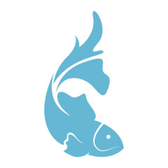 Beautiful fish logo icon