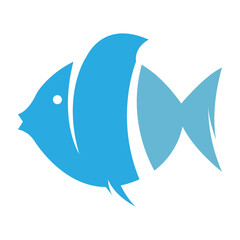 Beautiful fish logo icon