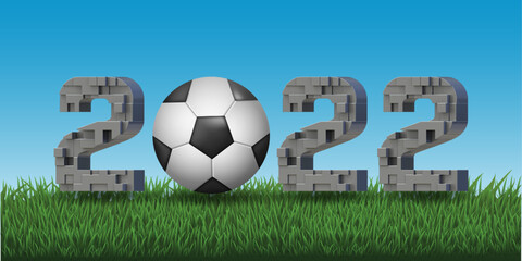 Fifa football world cup Qatar 2022 background design template