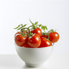 Bowl of Tomatoes in White Bowl