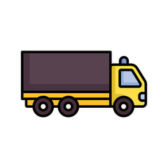 truck icon vector design template in white background