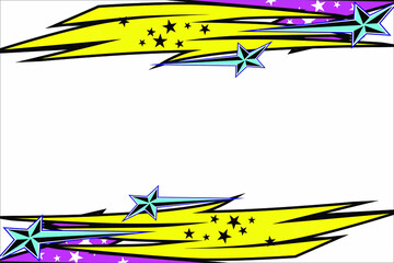 Racing background design with unique patterns and bright color combinations