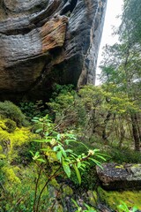 Rock formations in the western tiers of Tasmania