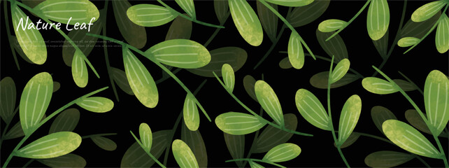 leaves bakground design vector for ecology 
set bundle nature leavesi background